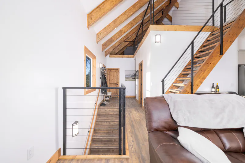 Custom cable railing, Kalispell Montana Mountain Views by Built Right in Montana