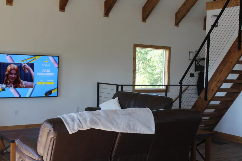 Custom steel and cable railings, Kalispell Montana Mountain Views by Built Right in Montana
