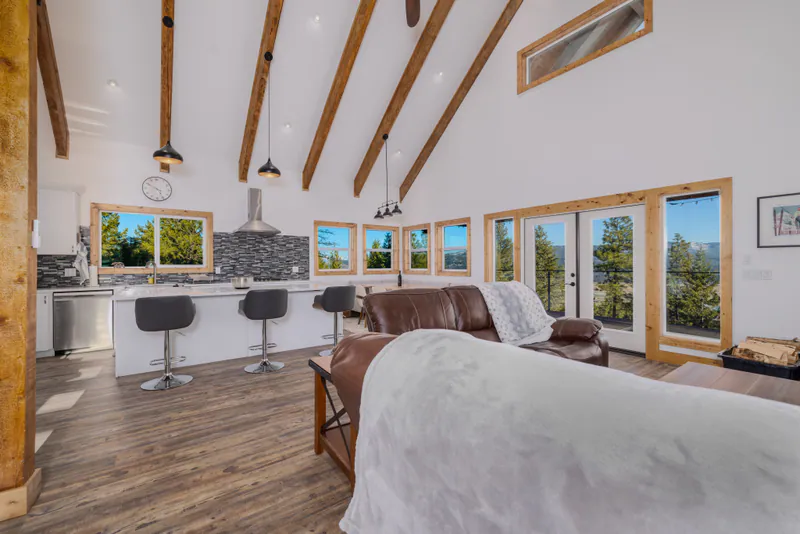 Flathead luxury, living and dining, Kalispell Montana Mountain Views by Built Right in Montana