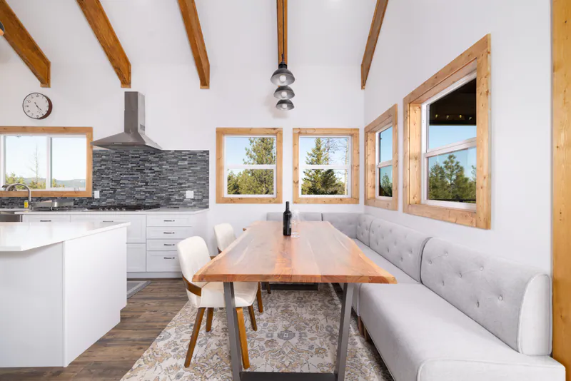 Montana dining with built-in luxury, Kalispell Montana Mountain Views by Built Right in Montana