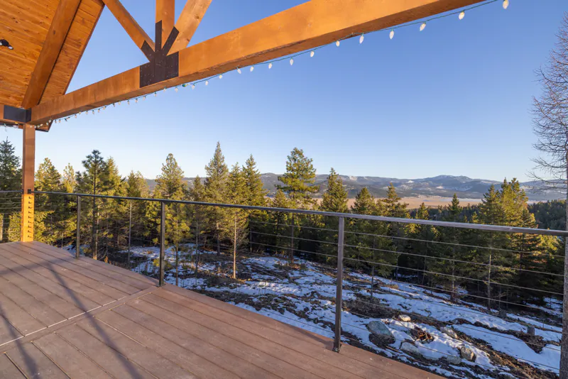 The Flathead Valley seen from a Built Right home above Kalispell