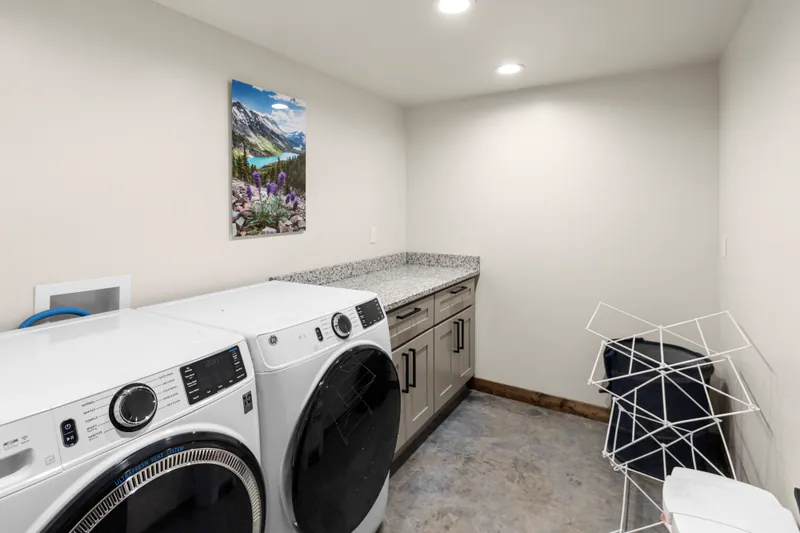 Spacious laundry, Montana Lakefront Luxury Retreat by Built Right in Montana