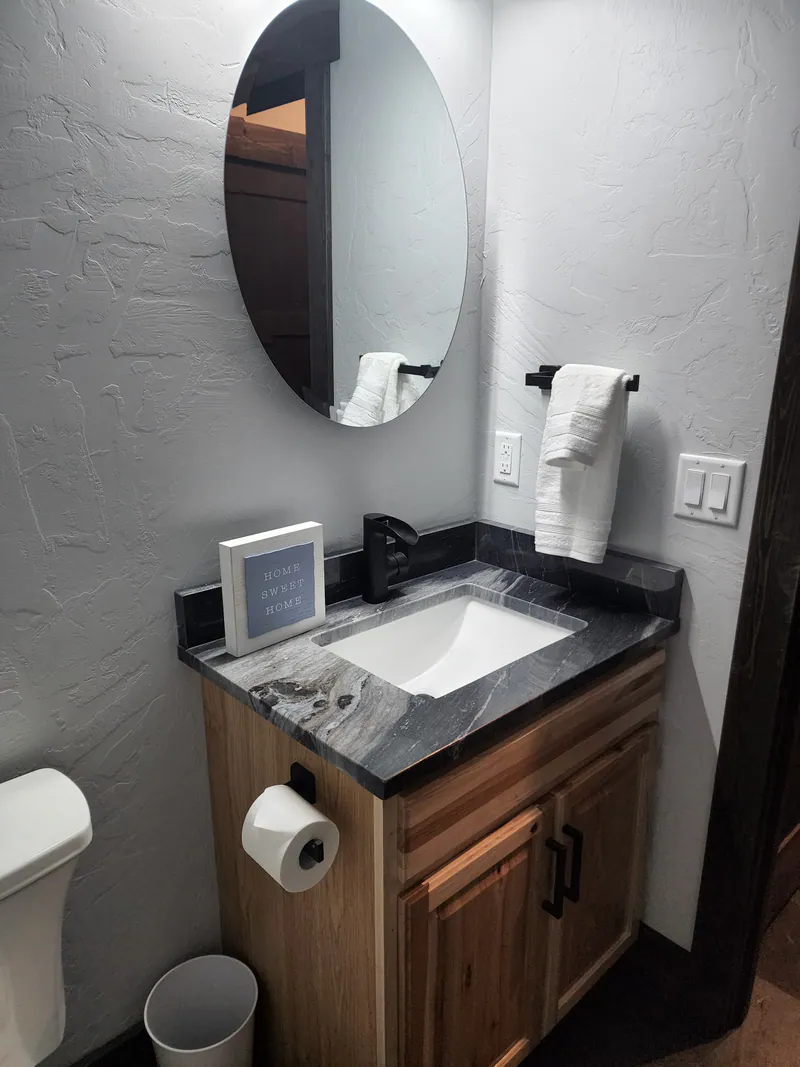 Guest bath, Modern Living Montana Built by Built Right in Montana