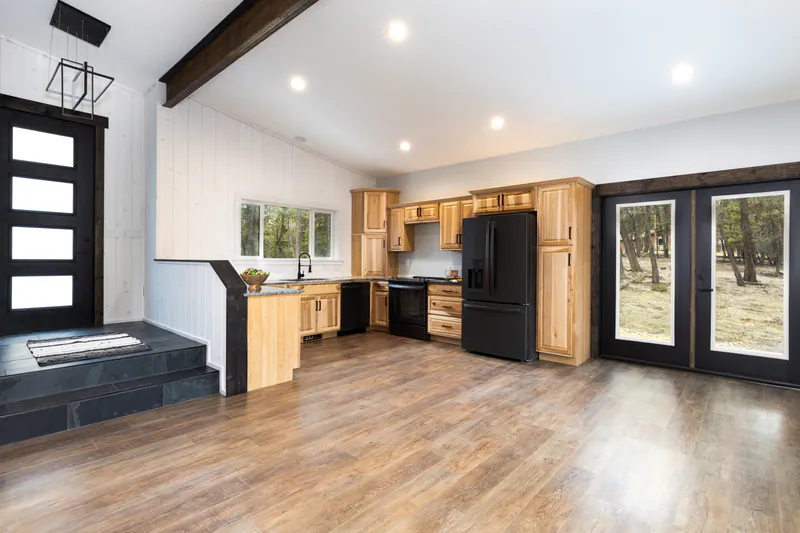Hickory, granite and views, Modern Living Montana Built by Built Right in Montana