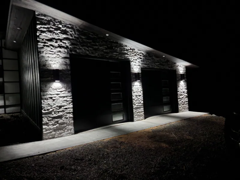 Modern lights, rustic features, Modern Living Montana Built