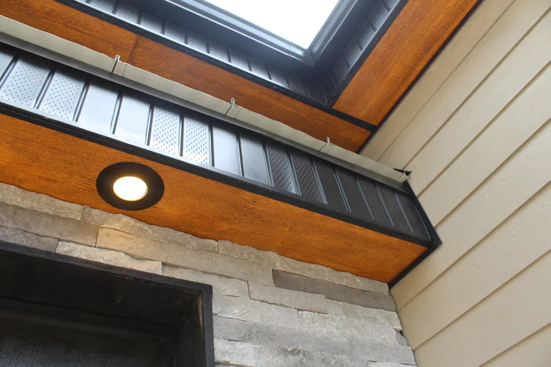 Custom metal fascia, Secluded Flathead Montana Luxury by Built Right in Montana