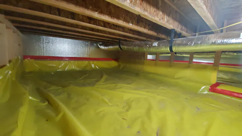 Encapsulated crawlspace, Secluded Flathead Montana Luxury by Built Right in Montana